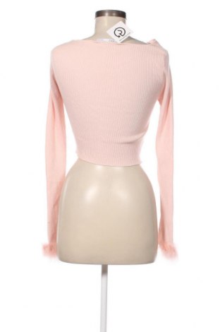 Дамски пуловер Bershka, Размер XL, Цвят Розов, Цена 19,78 лв.