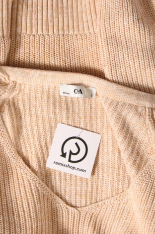 Дамски пуловер C&A, Размер L, Цвят Бежов, Цена 9,57 лв.