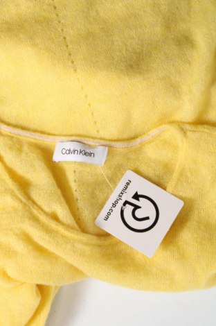 Дамски пуловер Calvin Klein, Размер S, Цвят Жълт, Цена 78,00 лв.