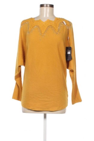 Дамски пуловер Cc Fashion, Размер M, Цвят Жълт, Цена 46,00 лв.