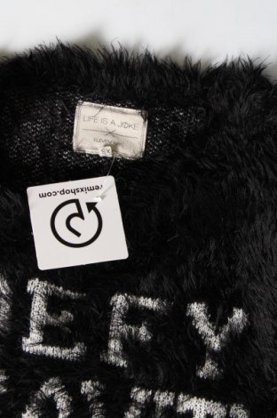 Дамски пуловер Eleven Paris x Life is a joke, Размер XS, Цвят Черен, Цена 27,20 лв.