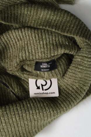 Дамски пуловер Gina Benotti, Размер M, Цвят Зелен, Цена 11,02 лв.