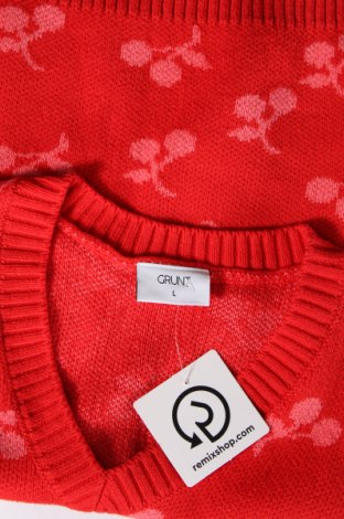 Дамски пуловер Grunt, Размер L, Цвят Червен, Цена 7,25 лв.