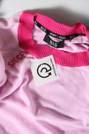 Дамски пуловер H.I.S, Размер M, Цвят Розов, Цена 9,28 лв.