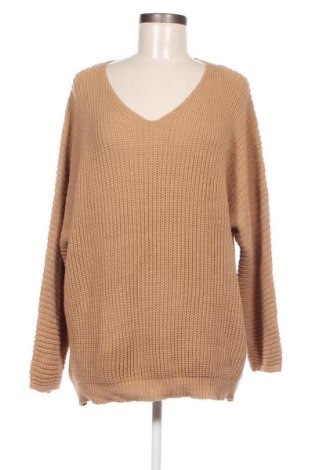 Γυναικείο πουλόβερ Happines, Μέγεθος XL, Χρώμα  Μπέζ, Τιμή 12,47 €