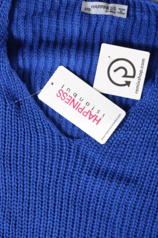 Γυναικείο πουλόβερ Happiness Istanbul, Μέγεθος L, Χρώμα Μπλέ, Τιμή 11,14 €