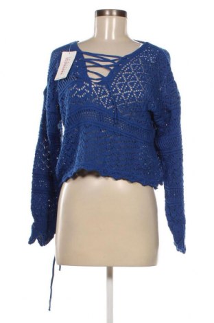 Γυναικείο πουλόβερ Happiness Istanbul, Μέγεθος M, Χρώμα Μπλέ, Τιμή 10,91 €