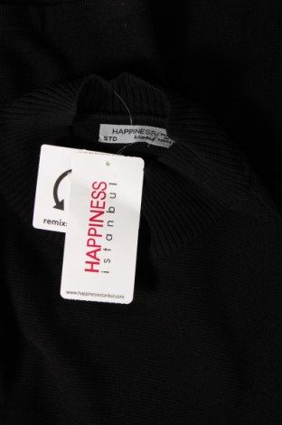 Дамски пуловер Happiness Istanbul, Размер M, Цвят Черен, Цена 15,18 лв.