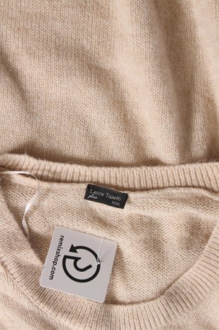 Γυναικείο πουλόβερ Laura Torelli, Μέγεθος 4XL, Χρώμα Καφέ, Τιμή 7,18 €