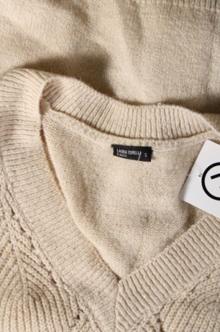 Дамски пуловер Laura Torelli, Размер S, Цвят Бежов, Цена 9,86 лв.