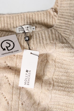 Дамски пуловер Molly Bracken, Размер M, Цвят Бежов, Цена 13,92 лв.