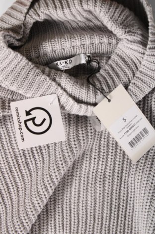 Дамски пуловер NA-KD, Размер S, Цвят Сив, Цена 26,10 лв.