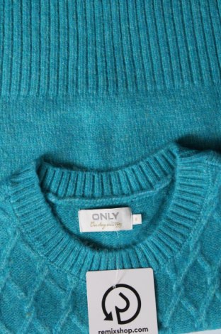 Дамски пуловер ONLY, Размер S, Цвят Син, Цена 19,44 лв.