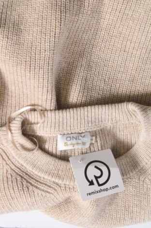 Дамски пуловер ONLY, Размер XS, Цвят Бежов, Цена 7,40 лв.
