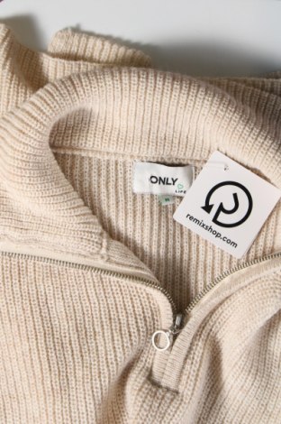 Γυναικείο πουλόβερ ONLY, Μέγεθος M, Χρώμα  Μπέζ, Τιμή 5,81 €