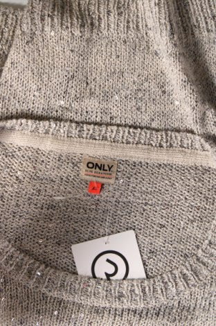 Дамски пуловер ONLY, Размер XS, Цвят Сив, Цена 5,80 лв.