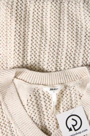 Дамски пуловер Object, Размер L, Цвят Бежов, Цена 7,25 лв.