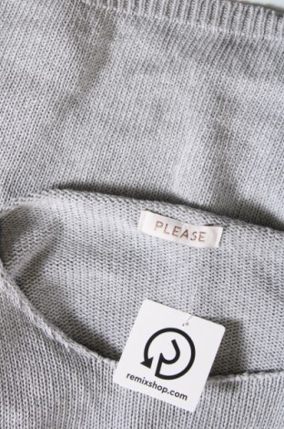 Γυναικείο πουλόβερ Please, Μέγεθος M, Χρώμα Γκρί, Τιμή 9,53 €
