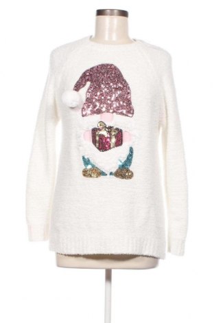 Γυναικείο πουλόβερ Poof, Μέγεθος M, Χρώμα Λευκό, Τιμή 3,59 €