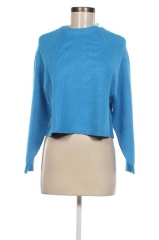Дамски пуловер Pull&Bear, Размер S, Цвят Син, Цена 22,08 лв.