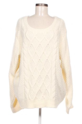 Γυναικείο πουλόβερ Riu, Μέγεθος XXL, Χρώμα Λευκό, Τιμή 15,70 €