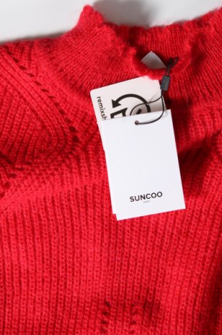 Дамски пуловер SUNCOO, Размер S, Цвят Червен, Цена 33,00 лв.