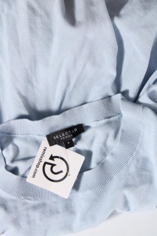 Дамски пуловер Selected Femme, Размер S, Цвят Син, Цена 11,02 лв.