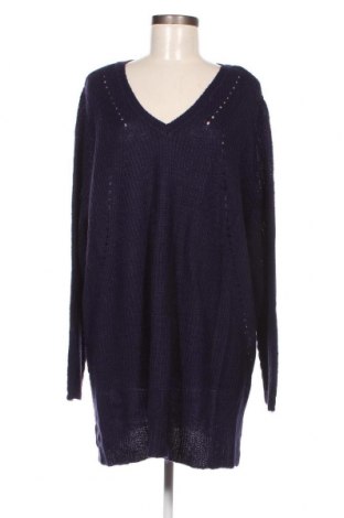 Дамски пуловер Sheego, Размер 4XL, Цвят Лилав, Цена 68,73 лв.