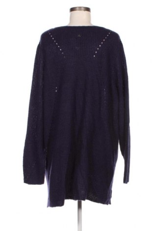Дамски пуловер Sheego, Размер 4XL, Цвят Лилав, Цена 30,45 лв.