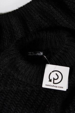 Γυναικείο πουλόβερ Simplee, Μέγεθος M, Χρώμα Μαύρο, Τιμή 2,70 €