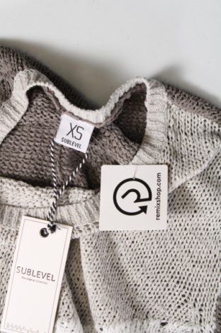 Дамски пуловер Sublevel, Размер XS, Цвят Сив, Цена 18,40 лв.