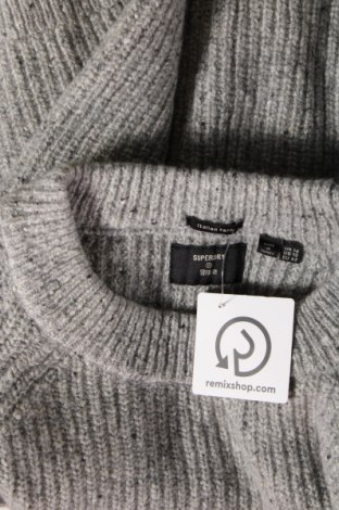 Γυναικείο πουλόβερ Superdry, Μέγεθος L, Χρώμα Γκρί, Τιμή 8,10 €