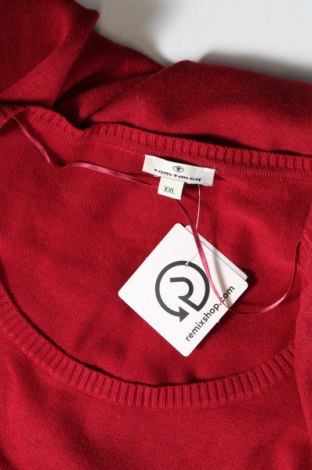 Дамски пуловер Tom Tailor, Размер XXL, Цвят Червен, Цена 29,00 лв.
