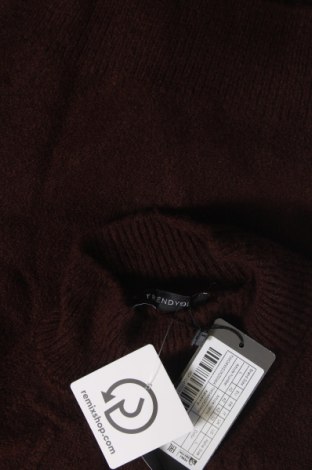 Дамски пуловер Trendyol, Размер L, Цвят Кафяв, Цена 26,10 лв.