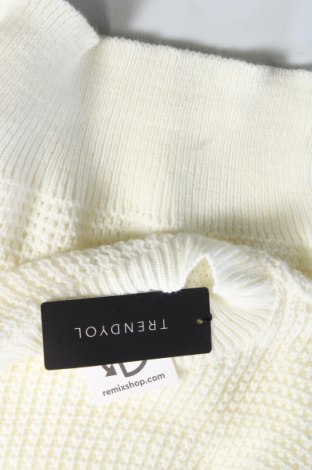 Дамски пуловер Trendyol, Размер L, Цвят Бял, Цена 26,10 лв.