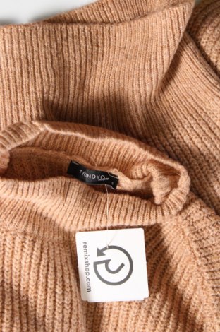 Дамски пуловер Trendyol, Размер S, Цвят Кафяв, Цена 10,73 лв.