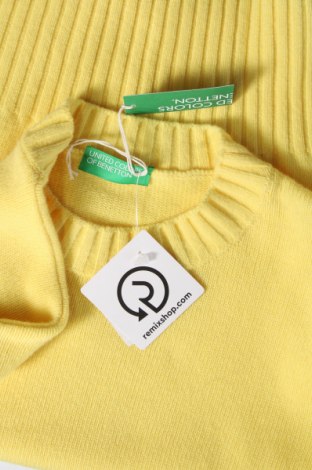 Дамски пуловер United Colors Of Benetton, Размер XL, Цвят Жълт, Цена 46,98 лв.