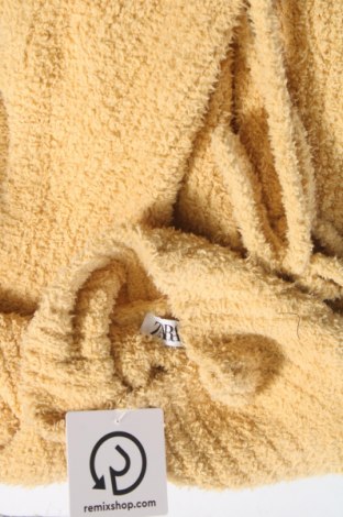 Дамски пуловер Zara, Размер L, Цвят Жълт, Цена 10,60 лв.