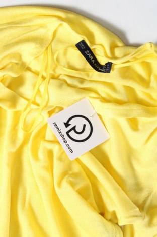 Дамски пуловер Zara Knitwear, Размер S, Цвят Жълт, Цена 19,99 лв.