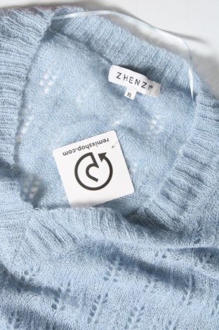 Дамски пуловер Zhenzi, Размер XL, Цвят Син, Цена 20,63 лв.