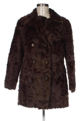 Дамско кожено палто, Размер M, Цвят Кафяв, Цена 190,32 лв.