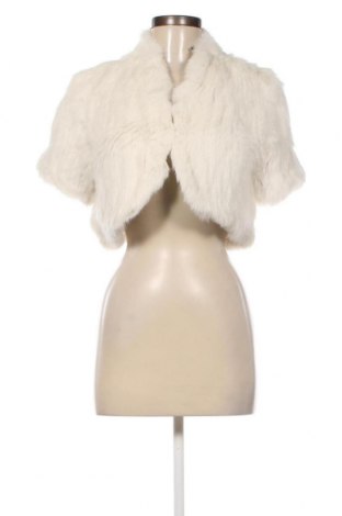 Дамско кожено палто BCBG Max Azria, Размер M, Цвят Бял, Цена 469,56 лв.