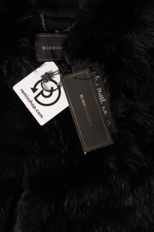 Δερμάτινο γυναικείο παλτό BCBG Max Azria, Μέγεθος XS, Χρώμα Μαύρο, Τιμή 162,91 €