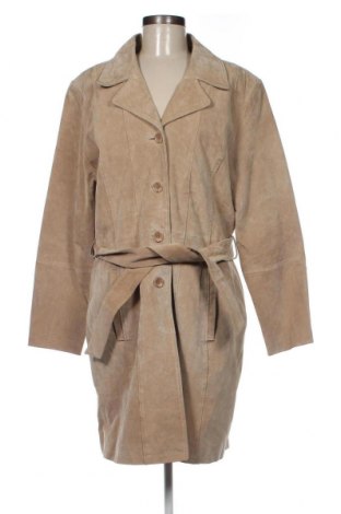 Palton din piele pentru damă Snap Shot, Mărime XL, Culoare Bej, Preț 120,89 Lei