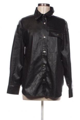Dámska kožená bunda  Bershka, Veľkosť XS, Farba Čierna, Cena  17,50 €