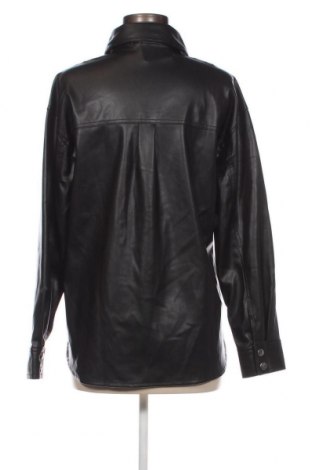 Γυναικείο δερμάτινο μπουφάν Bershka, Μέγεθος XS, Χρώμα Μαύρο, Τιμή 19,10 €