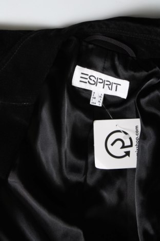 Дамско кожено яке Esprit, Размер L, Цвят Черен, Цена 38,76 лв.