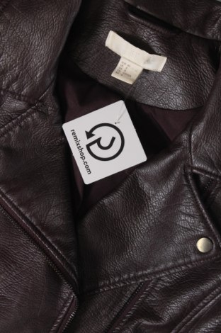Γυναικείο δερμάτινο μπουφάν H&M, Μέγεθος M, Χρώμα Καφέ, Τιμή 17,90 €