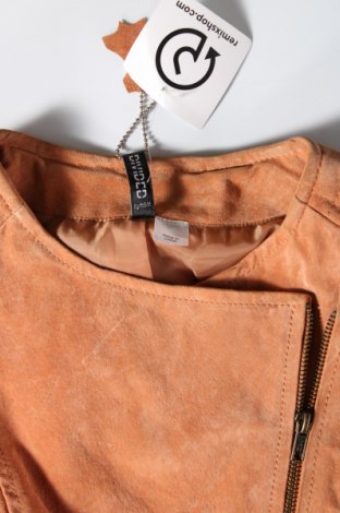 Damen Lederjacke H&M Divided, Größe S, Farbe Orange, Preis € 74,46