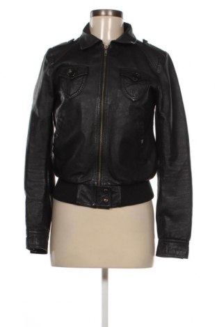 Γυναικείο δερμάτινο μπουφάν H&M Divided, Μέγεθος S, Χρώμα Μαύρο, Τιμή 53,61 €